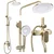 Komplet za prhanje REA DROP Brush Gold