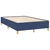 vidaXL Box spring postelja z vzmetnico LED modra 120x190 cm blago