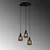 Opviq Luster Smoked-031, 40x40cm, 3xE27, 40W