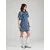 VERO MODA Dolga srajca Jennie moder denim