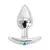 Kiotos Aluminium Handle Buttplug Blue Gem