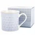 Velika porcelanasta skodelica v modri darilni škatli, 380 ml