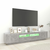 TV ormarić s LED svjetlima siva boja betona 200 x 35 x 40 cm