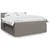 Vidaxl Box spring postelja z vzmetnico taupe 180x200 cm blago