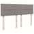 Vidaxl Box spring postelja z vzmetnico taupe 160x200 cm blago