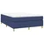 Vidaxl Box spring postelja z vzmetnico modra 140x200 cm blago