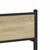 Vidaxl Kovinski posteljni okvir brez vzmetnice sonoma hrast 140x200 cm