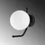 OPVIQ Vall Lamp zidna crna lampa Faruk 13727