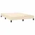 Vidaxl Box spring postelja z vzmetnico krem 140x200 cm blago