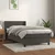 Vidaxl Box spring postelja z vzmetnico temno siv 90x190 cm žamet