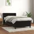 Vidaxl Box spring postelja z vzmetnico črna 100x200 cm žamet