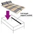 Vidaxl Letveno dno za posteljo 42 letvic 7 con 140x200 cm