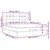 Otomanski krevet s madracem&LED svijetlosivi 180x200cm tkanine