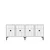 Hanah Home Konzola Yuka 150, 150x75x32 cm, Bela