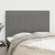 Vidaxl Vzglavje postelje temno sivo 144x5x118/128 cm blago