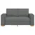 Vidaxl Dvosed Temno siv 160x78x84 cm blago