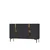 Hanah Home komoda Evva 120, 120 cm, antracit / zlatna