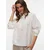 VERO MODA Bluza VMIRIS zelena/bela