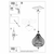 Sollux SL.0639 - Luster na sajli APRILLA 1xE27/60W/230V