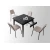 Aberto Design Trpezarijski sto Totem 80x75x80cm Crni