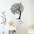 Wallity Zidna dekoracija Lonely Tree, 56x70cm, Crna