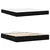 Okvir kreveta s madracem 2 pcs Crna tkanina