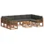 Set vanjskih sofa 10 kom. Prirodna i antracit