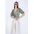 Trend Alacati Stili Ženska bluza Alc-X15130, Zelena