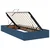 Krevet s od storage s madracem Plava 200 x 200 cm Lažna koža