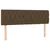 Vidaxl Box spring postelja z vzmetnico temno rjava 160x200 cm blago