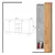 Hanah Home Komoda Prilika 140x89x40cm Hrast-Bela