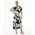 Mexx Ženska bluza MF006100661W, V-izrez, Belo-crna