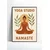 PLAKAT Joga za domači studio 50x70 cm meditacija