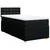 Vidaxl Box spring postelja z vzmetnico črna 80x200 cm blago