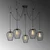 OPVIQ Tel 6691 Luster, Crni