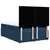 vidaXL vidaXL Box spring postelja z vzmetnico modra 140x200 cm blago, (21304405)