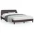 Vidaxl Posteljni okvir Dover temno rjav 140x190 cm blago