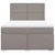 Vidaxl Box spring postelja z vzmetnico taupe 140x190 cm blago