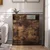 HOMCOM HOMCOM Jedilna miza MDF, jeklo 90D x 80Š x 93V cm rustikalno rjava, (5000242573)