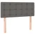 Krevet box spring s madracem LED sivi 120x200cm od umjetne kože