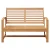 klupa Smeđa 110 x 65 x 76,5 cm Čvrsto teak drvo