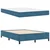 Vidaxl Konstrukcija postelje Temno modra 160 x 200 cm blago