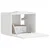 TV zidni ormar Zidne Sjajno bijelo 39 x 31 x 29,5 cm