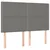 Vidaxl Box spring posteljni z vzmetnico temno siv 140x190 cm blago