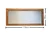 Hanah Home Ogledalo Z11050CV, 110x50cm, Braon