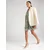 VERO MODA Obleka VMSMILLA temno zelena/bela