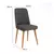 Hanah Home Trpezarijska stolica Vina Sandalye 47x89x46cm Bež-Antracit