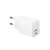 Xwave H130 20w USB brzi ZIDNI punjac za mobilne,tablete,dual A+C Beli
