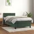 VIDAXL Box spring postelja z vzmetnico temno zelen 90x190 cm