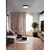 SIGI  PLAFONJERA LED /3000K/39W/3081Lm/CRNA & WOOD